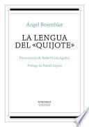 libro La Lengua Del «quijote»